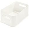image:imageiDesign Eco BPAFree Recycled Plastic 119 Medium Storage Bin with Handles CoconutWhite