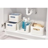 image:imageiDesign Eco BPAFree Recycled Plastic 119 Medium Storage Bin with Handles CoconutWhite