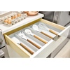image:imageiDesign Eco Recycled Plastic Expandable Drawer Organizer Utensil Tray Gray