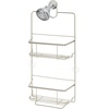 image:imageiDesign Everett Metal Hanging Shower Caddy Bath Organizer Holds Shampoo Razors Conditioner Soap 101 x 388 x 23 SatinSatin