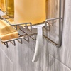image:imageiDesign Everett Wide Metal Hanging Shower Caddy Bath Organizer Holds Shampoo Razors Conditioner Soap 155 x 414 x 2521 Satin