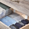 image:imageiDesign Expandable Deep Drawer Dividers Set of 8 Clear  Kitchen Dresser Desk DrawersPack of 8
