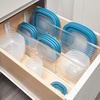 image:imageiDesign Expandable Deep Drawer Dividers Set of 8 Clear  Kitchen Dresser Desk DrawersPack of 8