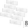 image:imageiDesign Expandable Deep Drawer Dividers Set of 8 Clear  Kitchen Dresser Desk DrawersPack of 8