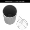 image:imageiDesign Fluted Soap Dispenser GrayClear  Kitchen or BathroomGrayClear