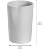 image:imageiDesign Fluted Soap Dispenser GrayClear  Kitchen or BathroomGrayClear