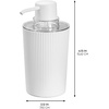 image:imageiDesign Fluted Toothbrush Holder WhiteClear  Removable DividerWhite Clear
