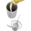 image:imageiDesign Fluted Toothbrush Holder with Removable Divider  BlackClearBlackClear