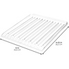 image:imageiDesign Forma Lupe Stainless Steel Metal Sink Dish Drainer Plastic Tray Kitchen Drying Rack For Glasses Silverware Bowls Plates 133 x 175 x 52 BronzeDrainboard