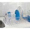 image:imageiDesign Forma Lupe Stainless Steel Metal Sink Dish Drainer Plastic Tray Kitchen Drying Rack For Glasses Silverware Bowls Plates 133 x 175 x 52 BronzeStainless