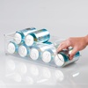 image:imageiDesign Fridge Storage Bin Set with a Soda Can Dispenser Set of 4  Clear  Made in USABin Set