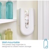 image:imageiDesign Gallon Bag Organizer ClearWhite  Plastic Food Storage Bag Holder For Kitchen DrawerGrocery Bag Holder