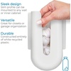 image:imageiDesign Gallon Bag Organizer ClearWhite  Plastic Food Storage Bag Holder For Kitchen DrawerGrocery Bag Holder