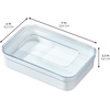 image:imageiDesign Gallon Bag Organizer ClearWhite  Plastic Food Storage Bag Holder For Kitchen DrawerSandwich Bag Holder