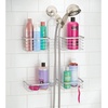 image:imageiDesign Hanging Handheld Shower Hose Caddy Chrome  Storage for Shampoo Conditioner Body WashChrome