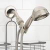 image:imageiDesign Hanging Handheld Shower Hose Caddy Chrome  Storage for Shampoo Conditioner Body WashGraphite