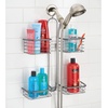 image:imageiDesign Hanging Handheld Shower Hose Caddy Chrome  Storage for Shampoo Conditioner Body WashGraphite
