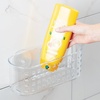 image:imageiDesign Hanging Suction Shower Caddy Basket Clear  Bathroom Storage Made in USA1025 x 375 x 4