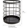 image:imageiDesign Kitchen Crock Utensil Holder Matte Black Steel  For CountertopPack of 1