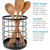 image:imageiDesign Kitchen Crock Utensil Holder Matte Black Steel  For CountertopPack of 1