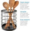 image:imageiDesign Kitchen Crock Utensil Holder Matte Black Steel  For CountertopPack of 2