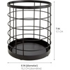 image:imageiDesign Kitchen Crock Utensil Holder Matte Black Steel  For CountertopPack of 2