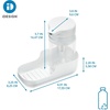 image:imageiDesign Kitchen Sink Caddy Sponge Holder WhiteClear  Plastic With Soap Dispenser