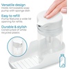 image:imageiDesign Kitchen Sink Caddy Sponge Holder WhiteClear  Plastic With Soap Dispenser