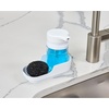 image:imageiDesign Kitchen Sink Caddy Sponge Holder WhiteClear  Plastic With Soap Dispenser