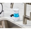 image:imageiDesign Kitchen Sink Caddy Sponge Holder WhiteClear  Plastic With Soap Dispenser