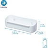 image:imageiDesign Kitchen Sink Caddy for Countertop White  Sponge Holder Drain Spout338 L x 845 W x 26 H