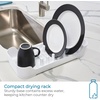 image:imageiDesign Kitchen Sink Caddy for Countertop White  Sponge Holder Drain Spout742 x 1692 x 3