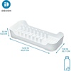 image:imageiDesign Kitchen Sink Caddy for Countertop White  Sponge Holder Drain Spout742 x 1692 x 3