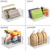 image:imageiDesign Large Stackable Shower Caddy Basket Clear  For Bathroom or College Dorm Made in USAPack of 3