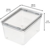 image:imageiDesign Large Tall Dry Goods Storage Bin The Fresh Collection  785 L x 1085 H x 6 W Clear BinPack of 1