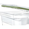 image:imageiDesign Large Tall Produce Storage Bin with 3 Movable Dividers The Fresh Collection  785 L x 105 W x 6 H Clear BinPack of 1