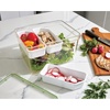 image:imageiDesign Large Tall Produce Storage Bin with 3 Movable Dividers The Fresh Collection  785 L x 105 W x 6 H Clear BinPack of 1