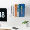 image:imageiDesign Large Wallspace OpenFront Bin Set of 2 ClearCharcoal  WallMounted Storage BinClearCharcoal Bin