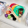 image:imageiDesign Large Wallspace OpenFront Bin Set of 2 ClearCharcoal  WallMounted Storage BinClearCharcoal OpenFront Bin
