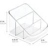 image:imageiDesign Linus BPAFree Plastic 3Tier Packet Organizer  625 x 575 x 5 ClearClear