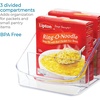 image:imageiDesign Linus BPAFree Plastic 3Tier Packet Organizer  625 x 575 x 5 ClearClear
