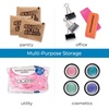 image:imageiDesign Linus BPAFree Plastic 3Tier Packet Organizer  625 x 575 x 5 ClearClear