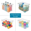 image:imageiDesign Linus BPAFree Plastic Deep Kitchen Storage Bin Clear  With Handles 12 x 8 x 775