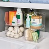 image:imageiDesign Linus Stacking Organizer Bins for Kitchen Pantry Office Bathroom Extra LargeClearLarge