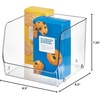 image:imageiDesign Linus Stacking Organizer Bins for Kitchen Pantry Office Bathroom Extra LargeClearLarge Pack of 4