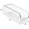 image:imageiDesign Linus Storage Container Small Clear  Kitchen Pantry Refrigerator FreezerPack of 2