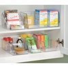 image:imageiDesign Linus Storage Container Small Clear  Kitchen Pantry Refrigerator FreezerPack of 4