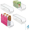 image:imageiDesign Linus Storage Container Small Clear  Kitchen Pantry Refrigerator FreezerPack of 4