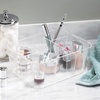 image:imageiDesign Makeup Organizer Set of 2 Clear  For Countertop or Vanity Storage for Cosmetics and ToiletriesPack of 1