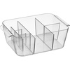 image:imageiDesign Makeup Organizer Set of 2 Clear  For Countertop or Vanity Storage for Cosmetics and ToiletriesPack of 1